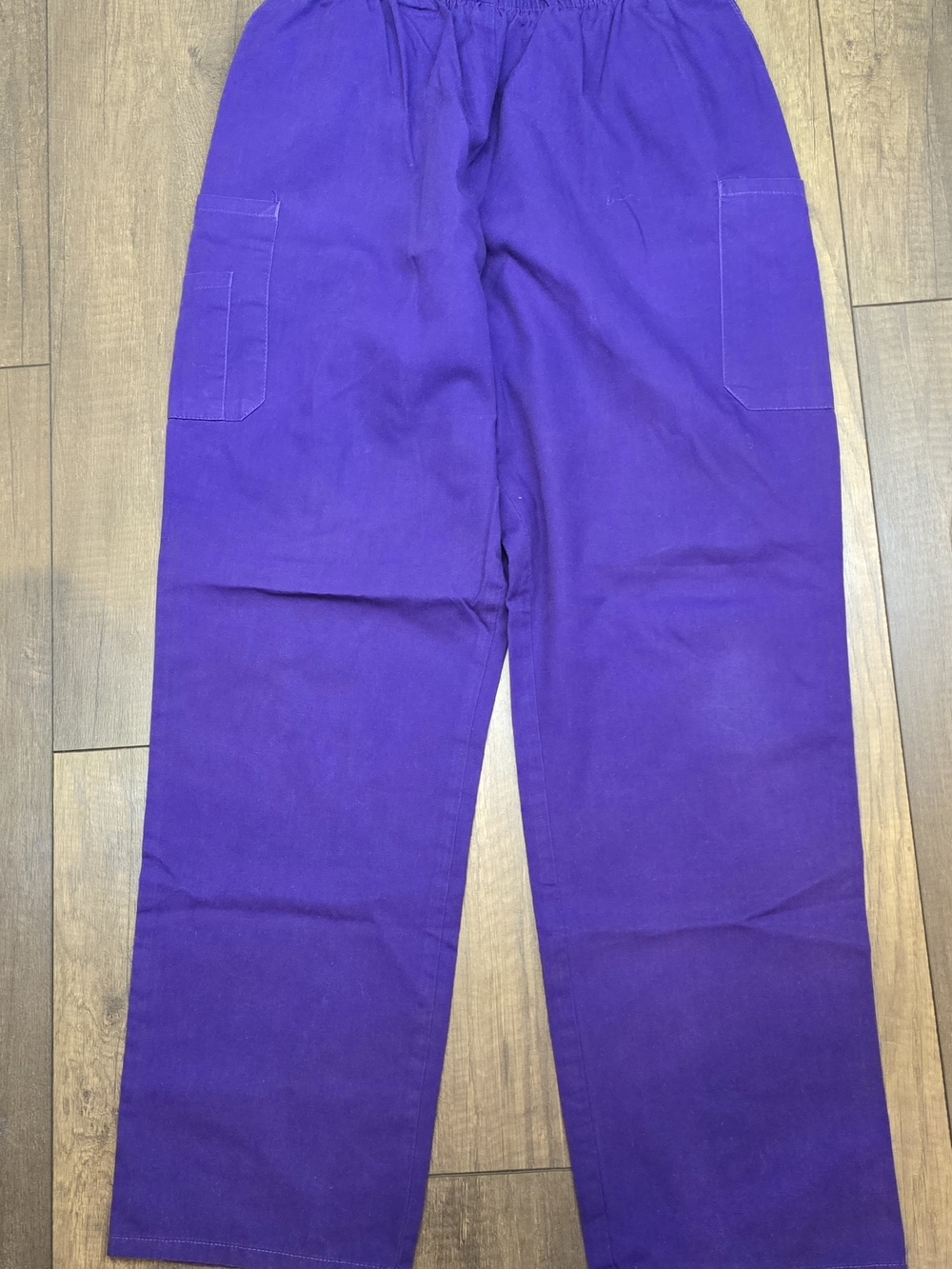 Women's Purple scrub Pants with Elastic Waist sku 500